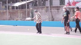 Bupati Garut, Rudy Gunawan  membuka Cabor Tenis Lapangan, Pada Porkab Garut 2021, di Lapangan Tenis Sekretariat Daerah (Setda), Kecamatan Tarogong Kidul, Kabupaten Garut, Minggu (24/10/2021).