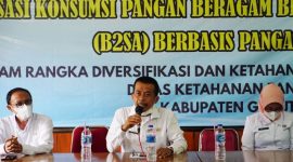 Pelaksana Tugas (Plt)  Kepala Dinas Ketahanan Pangan (DKP) Kabupaten Garut, Yudi Hernawan, menuturkan,Sosialisasi Konsumsi pangan merupakan kegiatan rutin dilaksanakan untuk  memberikan pengetahuan kepada siswa, tentang produksi pangan yang bergizi seimbang dan aman untuk dikonsumsi.