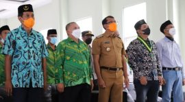 PELANTIKAN.Pelantikan Pengurus Wilayah SEMMI Jawa Barat di Balai Diklat Keluarga Berencan Garut, Jalan RSU, Kecamatan Tarogong Kidul, Kabupaten Garut, Senin (4/10/2021). (Yogi Budiman/Diskominfo Garut)