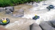 MAin River tubing di Desa Wisata Sindangkasih cilawu garut