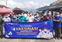 DUKUNGAN. Bank Garut siap mendukung pemrintah dalam menyukseskan percepatan program vaksinasi
