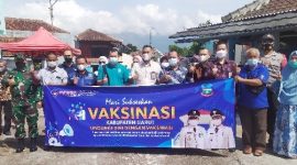 DUKUNGAN. Bank Garut siap mendukung pemrintah dalam menyukseskan percepatan program vaksinasi
