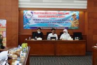 PELATIHAN.Pelaksanaan Pelatihan Digital Marketing yang digelar oleh Disperindag ESDM Garut, di Aula Bank BJB Garut, Jalan Ahmad Yani, Kecamatan Garut Kota, Kabupaten Garut, Kamis (25/11/2021). (Poto Diskominfo)