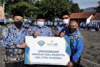 SPONSOR. Bank Bjb Cabang Garut menjadi Sponsorship Persigar pada Liga 2 Pra Nasional