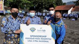SPONSOR. Bank Bjb Cabang Garut menjadi Sponsorship Persigar pada Liga 2 Pra Nasional