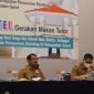 Wabup Garut dr Helmi Budiman  mendeklarasikan Gerakan Makan Telur (Germatel), yang dilaksanakan di Ballroom Hotel Harmoni, Jalan Cipanas Baru, Kecamatan Tarogong Kaler, Kabupaten Garut, Senin (27/12/2021). (Foto : Tim Diskominfo Garut).