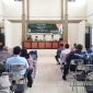 SAMBUTAN. Ketua Baznas Kabupaten Garut, Abdullah Effendi, SPdI, ME saat memberikan sambutan pada Silaturahmi dengan Para pengurus Unit Pengumpul Zakat (UPZ),di Gedung  Islamic Center, Jalan Pramuka Nomor 22, Kelurahan Pakuwon, Kecamatan Garut Kota, Selasa (14/12/2021).  