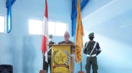 Acara Peringatan Hari Ulang Tahun Legiun Veteran Republik Indonesia DPC Garut yang ke-65 d di Gedung Komite Nasional Pemuda Indonesia (KNPI) Garut di Jalan Ahmad Yani, Kecamatan Garut Kota, Kabupaten Garut, Senin (3/1/2022).
(Foto: Anggana Mulia/ Diskominfo Garut)