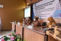Pelaksanaan Musrenbang RKPD Tingkat Kecamatan Malangbong yang dilaksanakan di Kantor Kecamatan Malangbong, Kabupaten Garut, Senin (24/01/2022). (Foto : Deni Septyan/Diskominfo Garut).
