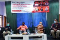 Pelaksanaan acara Workshop Periskop Media Bersama Komisi Penyiaran Indonesia Daerah (KPID) Jawa Barat (Jabar) terkait Pemanfaatan Siaran Digital Oleh Masyarakat Untuk Menumbuhkan Konten Berkualitas, yang dilaksanakan di Aula Universitas Garut, Jalan Raya Samarang Nomor 52A, Kecamatan Tarogong Kidul, Kabupaten Garut, Selasa (25/01/2022)