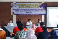 Pelaksanaan Pelatihan Digital Marketing Tingkat Kabupaten Garut yang diinisiasi oleh Disperindag ESDM Garut, di Aula Hotel and Resort Bukit Alamanda, Jalan Raya Samarang, Kecamatan Tarogong Kidul, Kabupaten Garut, Rabu (26/01/2021). (Foto : Anggana Mulia Karsa/Diskominfo Garut).