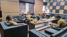 Pelaksanaan audiensi terkait Pelaksanaan Program Merdeka Belajar ke-17 (MB-17) Revitalisasi Bahasa dan Sastra Daerah, yang dilaksanakan di Kantor Bupati Garut, Jalan Pembangunan, Kecamatan Tarogong Kidul, Kabupaten Garut, Senin (6/6/2022)