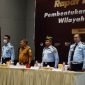 Bupati Garut, Rudy Gunawan, memberikan sambutan dalam acara Kegiatan Kerja Sama Operasional Program Jaminan Sosial BPJS Ketenagakerjaan, yang dilaksanakan di Ballroom Hotel Harmoni, Jalan Cipanas Baru, Kecamatan Tarogong Kaler, Kabupaten Garut, Senin (13/6/2022).