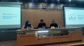 Pelaksanaan kegiatan Supervisi Penyelenggaraan Satu Data Melalui Penguatan Peran Walidata, berlangsung di Aula Bappeda Kabupaten Garut, Kamis (9/6/2022)