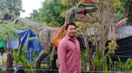 Direktur Dinoland Garut, Dion Pradeta Nugroho  saat ditemui di Dinoland Garut, Kampung Cibolerang, Desa Mekarjaya, Kecamatan Tarogong Kaler, Kabupaten Garut, Jumat (24/6/2022)