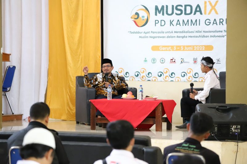 Wakil Bupati Garut, dr. Helmi Budiman menghadiri kegiatan Musyawarah Daerah (Musda) IX PD Kesatuan Aksi Mahasiswa Muslim Indonesia (KAMMI) Garut di Gedung Islamic Center, Jalan Pramuka, Kecamatan Garut Kota, Kabupaten Garut, Jum'at (3/6/2022)