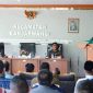 Bupati Garut, Rudy Gunawan memimpin Rapat Persiapan Uji Coba Pelayanan Posyandu Primer di Desa Talagajaya dan Wangunjaya Kecamatan Banjarwangi, di Aula Kecamatan Banjarwangi, Kabupaten Garut, Selasa (14/6/2022).