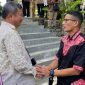 EMPATI. Menteri Pariwisata Ekonomi Kreatif Republik Indonesia Sandiaga S Uno, menyampaikan empati kepada  Bupati Garut, H Rudy Gunawan saat bertemu di Forum W20 Summit 2022 di Kabupaten Simalungun, Rabu (20/7/2022).