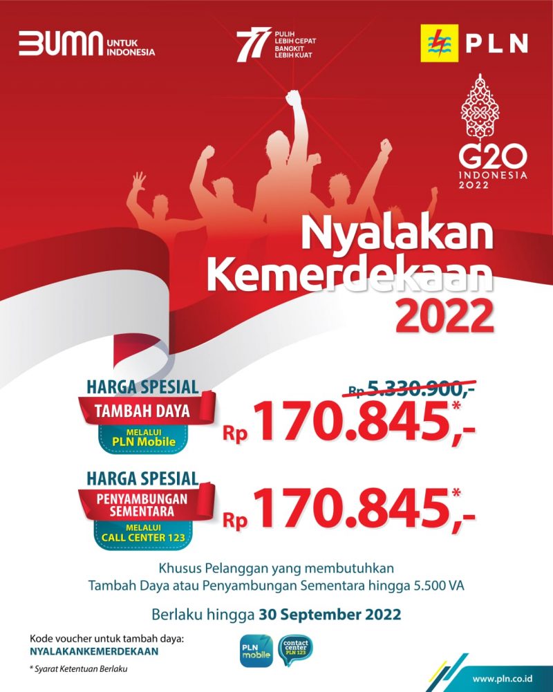 Promo PLN Agustus 2022