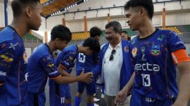 Bupati Garut, Rudy Gunawan secara resmi membuka pelaksanaan Porprov XIV Jabar Cabor Futsal yang dilaksanakan di Sarana Olahraga (SOR) RAA Adiwijaya, Jalan Proklamasi, Kecamatan Tarogong Kidul, Kabupaten Garut, Sabtu (29/10/2022).