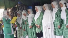 LANTIK.PAC  Fatayat NU Bayongbong, Lantik Pimpinan Ranting  Fatayat NU Desa Mekarsari dan Pimpinan Ranting Desa Ciela.di komplek Pondok Pesantren (Ponpes) Hidayatul Faizien, Cikedokan Kecamatan Bayongbong, Minggu (9/10/2022).