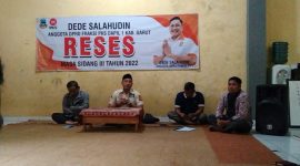 Anggota F-PKS DPRD Kabupaten Garut Dede Salahudin melaksanakan Reses di Kampung Cimalaka Desa Cinunuk Kecamatan Wanaraja, Senin (5/12/2022)