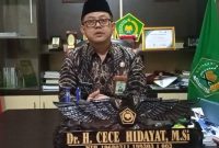 Kepala Kantor Kementrian Agama Kabupaten Garut, Dr H Cece Hidayat MSi 