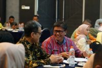 Pelaksanaan Sosialisasi Hasil-Hasil Perundingan Internasional _Regional Comprehensive Economic Partnership_ (RCEP) _Agreement_, yang dilaksanakan di Ballroom Hotel Harmoni, Jalan Cipanas Barux Kecamatan Tarogong Kidul, Kabupaten Garut, Selasa (7/2/2023). (Foto : M. Azi Zulhakim & Anggana Mulia Karsa Kurniawan/Diskominfo Garut).
