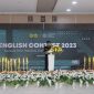 Ketua Umum HIMADIKSARIS IPI Garut M Jihad Abdul Matin sat memberikan sambutan dalam acara English Contest 2023 di Gedung Rektorat IPI Garut, Sabtu (11/3/2023) 