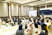 Pelaksanaan Workshop Prototype Pengembangan Desa Digital yang dilaksanakan di Ballroom Hotel Santika, Jalan Cipanas Baru, Kecamatan Tarogong Kaler, Kabupaten Garut, Kamis (932023).