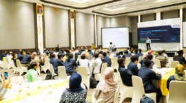 Pelaksanaan Workshop Prototype Pengembangan Desa Digital yang dilaksanakan di Ballroom Hotel Santika, Jalan Cipanas Baru, Kecamatan Tarogong Kaler, Kabupaten Garut, Kamis (932023).