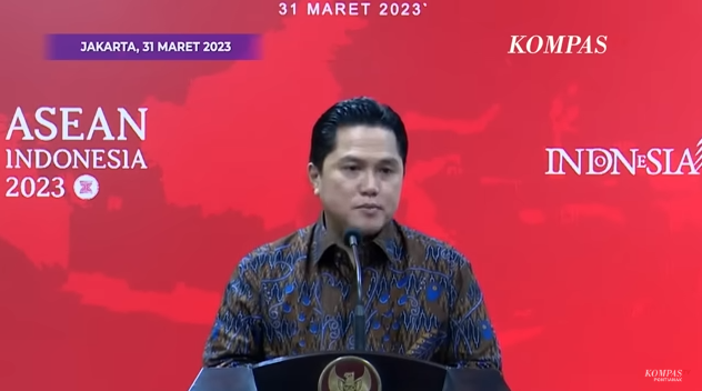 Bawa Surat dari Presiden FIFA Erick Thohir Lapor ke Presiden Jokowi
(poto screen shot YT KompasTV Pontianak 