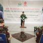 SAMBUTAN. Ketua Pimpinan Daerah Muhammadiyah (PDM) Garut H Mohammad Yusup Sapari, S.Pd., M.M.Pd, saat memberikan sambutan Musyda XVI PDPM Garut di Gedung Dakwah Muhammadiyah, Jalan Pembangunan Kecamatan Tarogong Kidul Kabupaten Garut, Sabtu (18/3/2023)