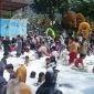 WAHANA SERU. Kolam mandi busa yang menjadi favorit pengunjung Sabda ALam Garut, selain Kolam ombak dan waves river atau kolam arus 