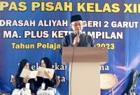 Pesan Kepala Kemenag Garut Dalam Lepas Pisah Siswa MAN 2 Garut Agar Memperkuat Keimanan dan mengutamakan Akhlak