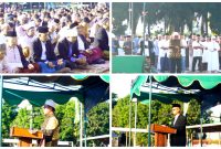 Ratusan Warga Muhammadiyah Garut Mengikuti Salat Iduladha SOR Gelora Merdeka Kerkhof dengan Khidmat di SOR Kerkhof, Selasa (28_6_2023)