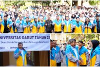 1.253 Peserta Kuliah Kerja Nyata (KKN) Tematik Universitas Garut (Uniga) Tahun 2023 Dilepas Resmi oleh Bupati Garut