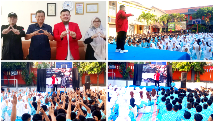 Literasi di SMPN 2 Garut, Pemateri Dari Al Malik Travel Umrah_ Penanaman Nasionalisme Menuju Generasi Emas 2045