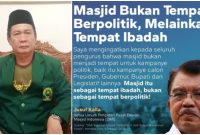 Ketua Mustasyar DMI Garut, Rd. H. Aas Kosasih_ Jika ada Kampanye Politik di Masjid laporkan ke DMI atau Panwaslu (Sumber pribadi dan Edisiindonesia.id)