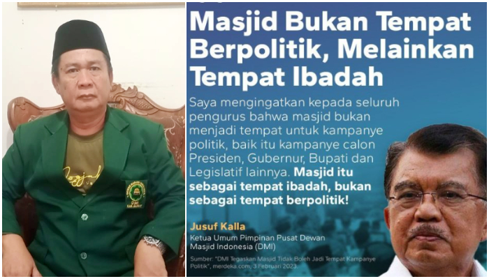 Ketua Mustasyar DMI Garut, Rd. H. Aas Kosasih_ Jika ada Kampanye Politik di Masjid laporkan ke DMI atau Panwaslu (Sumber pribadi dan Edisiindonesia.id)