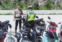 76 Kendaraan Terjaring Operasi Penertiban Knalpot Bising Polsek Kadungora Polres Garut