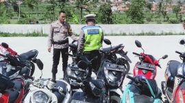 76 Kendaraan Terjaring Operasi Penertiban Knalpot Bising Polsek Kadungora Polres Garut