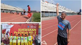 Akmal Al Farizi (Siswa EXIS Al Mashduqi Garut) Juara 1 lari 25 m Putra