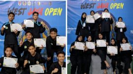 Santri Al-Mashduqi Boarding School Garut Borong Medali di Kejuaraan Pencak Silat 'West Java Open' 2023