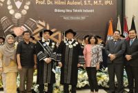 Prof.Dr.Hilmi Aulawi, ST.MT. Dikukuhkan Sebagai Guru Besar di Bidang Ilmu Teknik Industri ITG