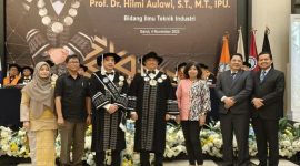 Prof.Dr.Hilmi Aulawi, ST.MT. Dikukuhkan Sebagai Guru Besar di Bidang Ilmu Teknik Industri ITG