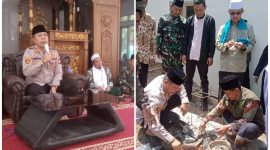 Kapolsek Cisompet Polres Garut Dukung Pembangunan Gedung Sekretariat MWC NU Kecamatan Cisompet