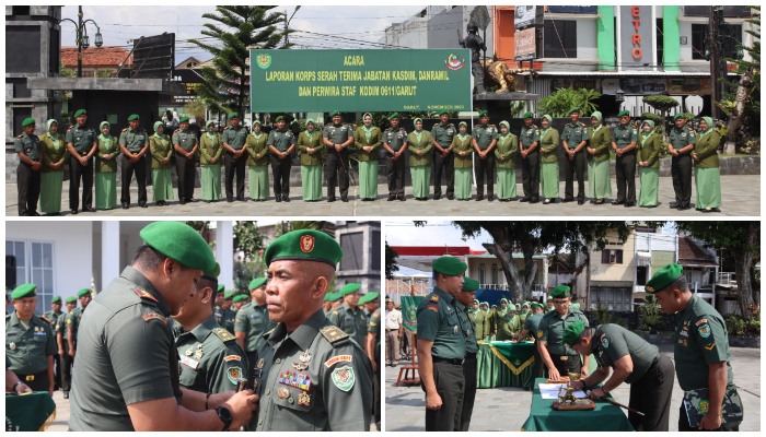 Kodim 0611_Garut Lakukan Serah Terima Jabatan untuk Kaderisasi dan Pembaharuan Semangat