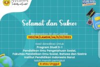 Prodi S-1 Pendidikan Ilmu Pengetahuan Sosial, IPI Garut, Raih Peringkat A, Akreditasi Unggul 