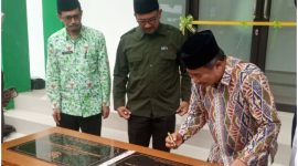 Antisipasi Bencana_ Pemkab Garut Siagakan Pasukan Tanggap Bencana di Seluruh Garut. ( Wakil Bupati garut dr Helmi Budiman saat mendamping Bupati Garut Rudy Gunawan dalam peresmian Gedung Baznas dan MUI Kabupaten Garut pada Kamis, 28 Desember 2023